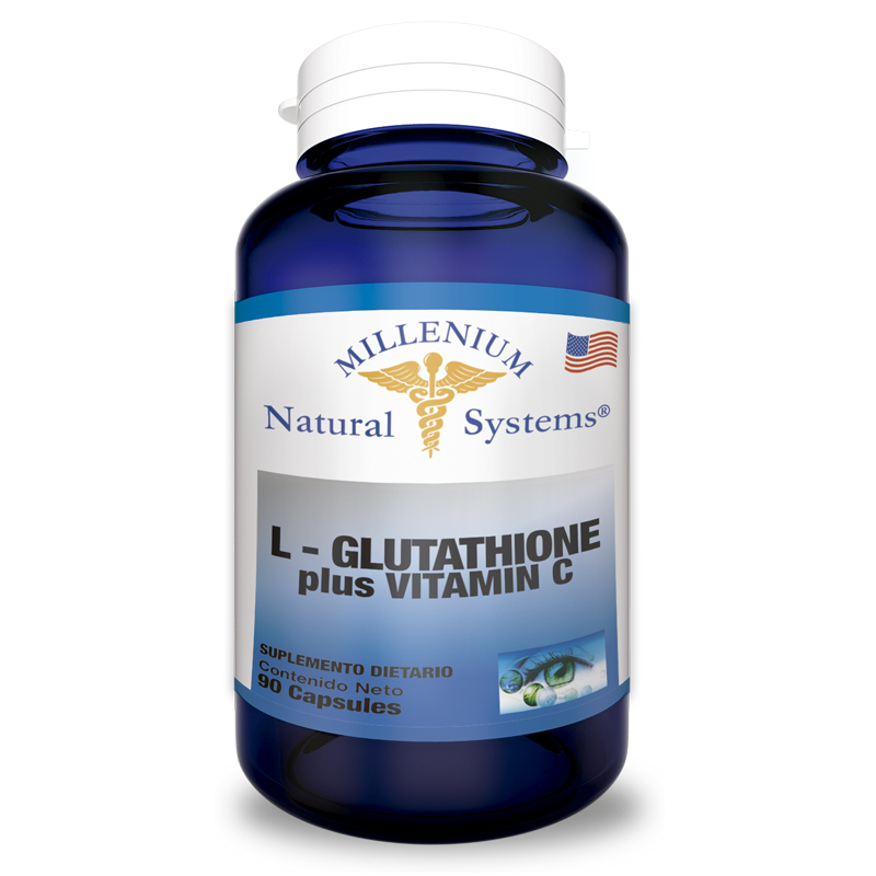 L-Glutathione Plus Vitamina C- 90 Millenium