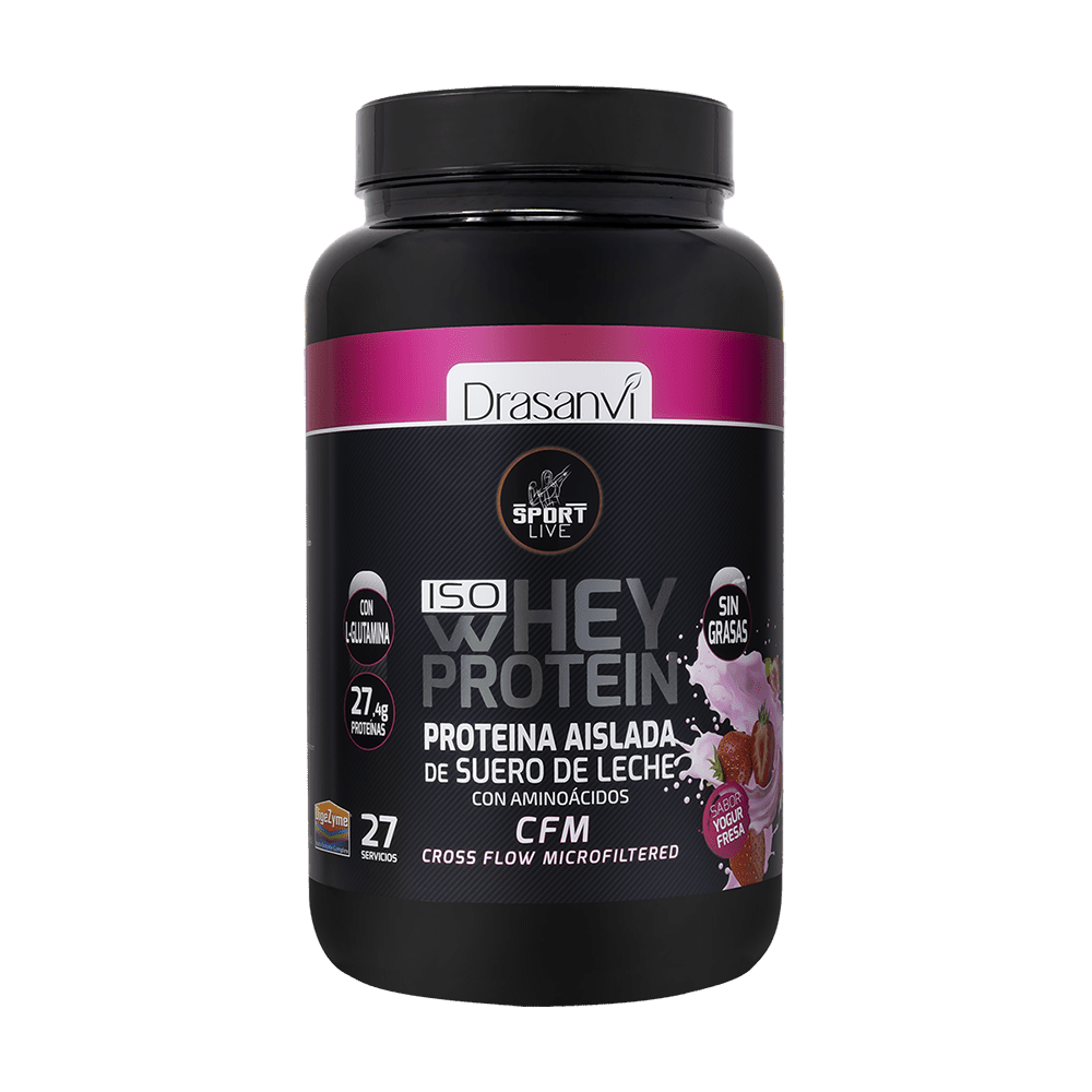 Sport Live – Whey Protein Aislado Fresa 800g - Drasanvi