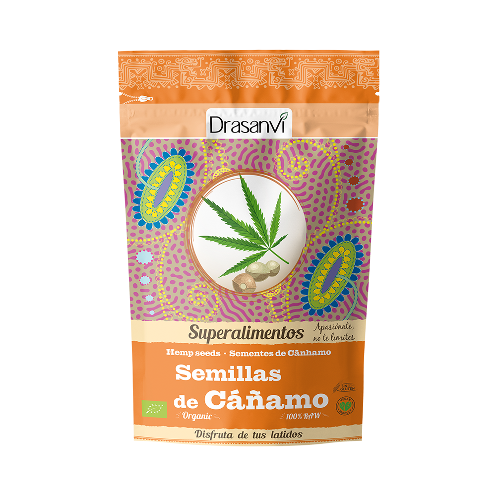Super Alimentos – Semillas de Cáñamo Doypack 225g -Drasanvi
