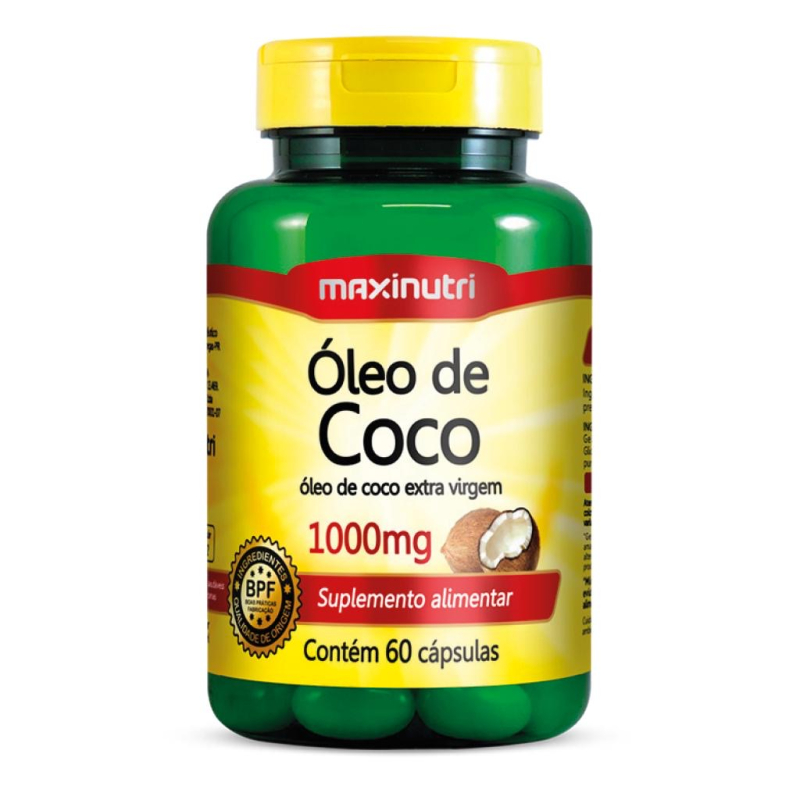 Aceite de Coco 1000mg 60 Capsulas - Maxinutri
