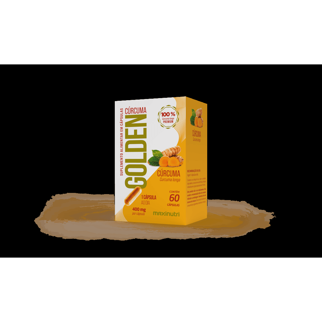 Cúrcuma Golden Longa Premium 60 Capsulas - Maxinutri