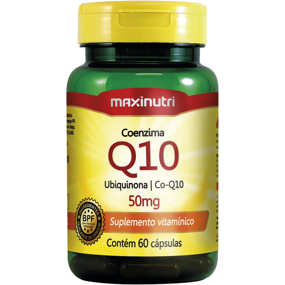 Coenzima Q10 60 Capsulas - Maxinutri
