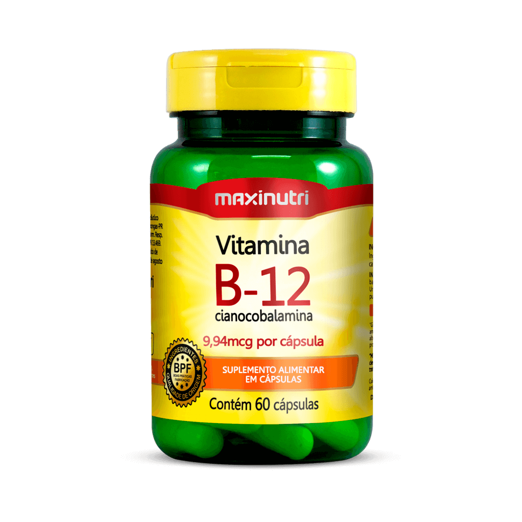 Vitamina B-12 60 Cápsulas - Maxinutri