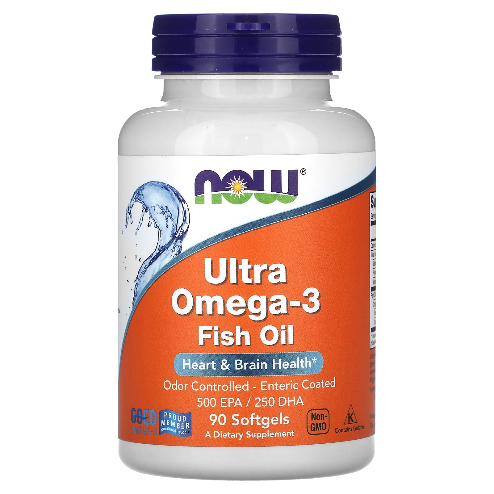 Ultra Omega 3 500 EPA/250 DHA 90 Capsulas - NOW Foods