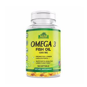 Omega 3 1000mg Fish Oil 100 Capsulas - ALFA VITAMINS