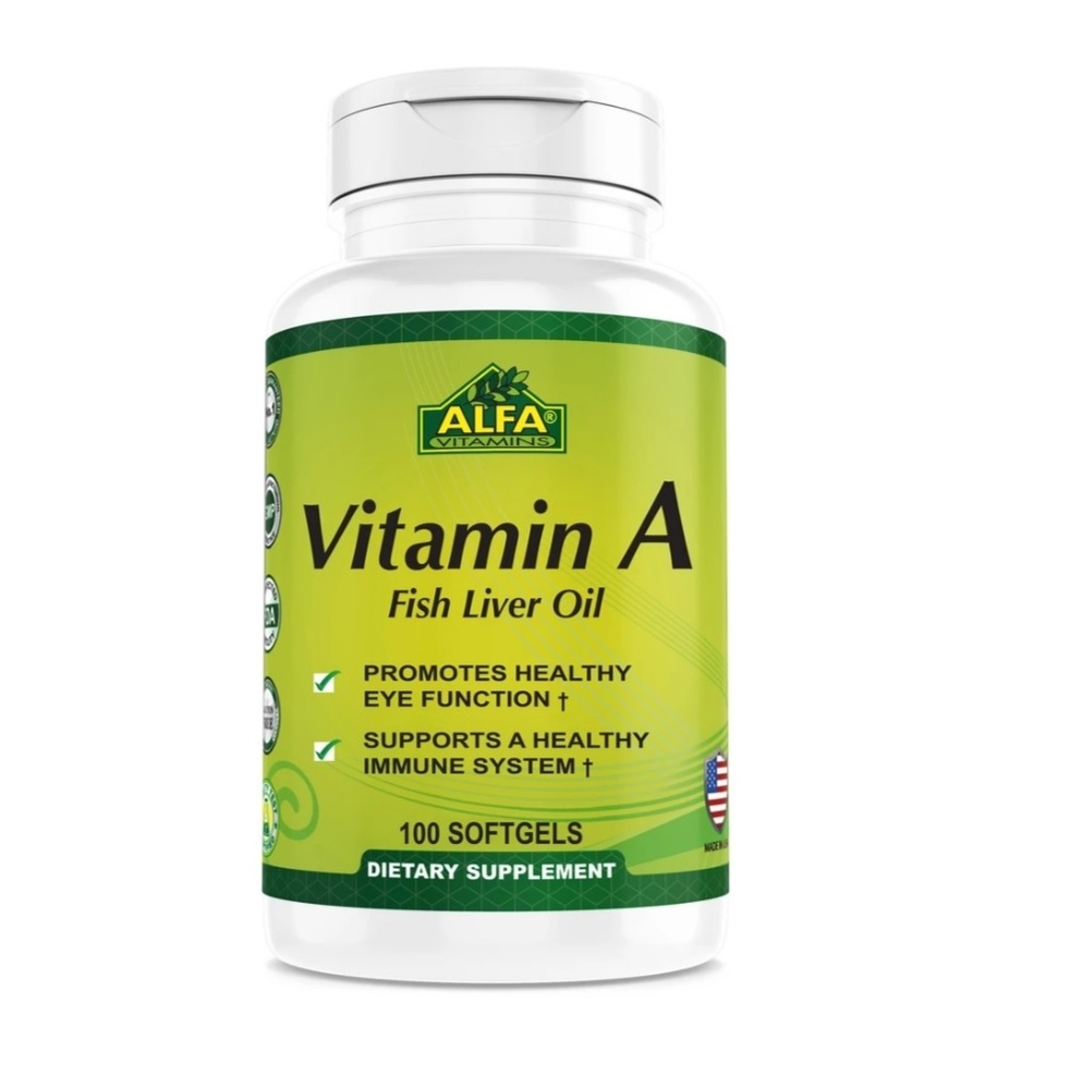 Vitamina A 100 Softgels - ALFA VITAMINS