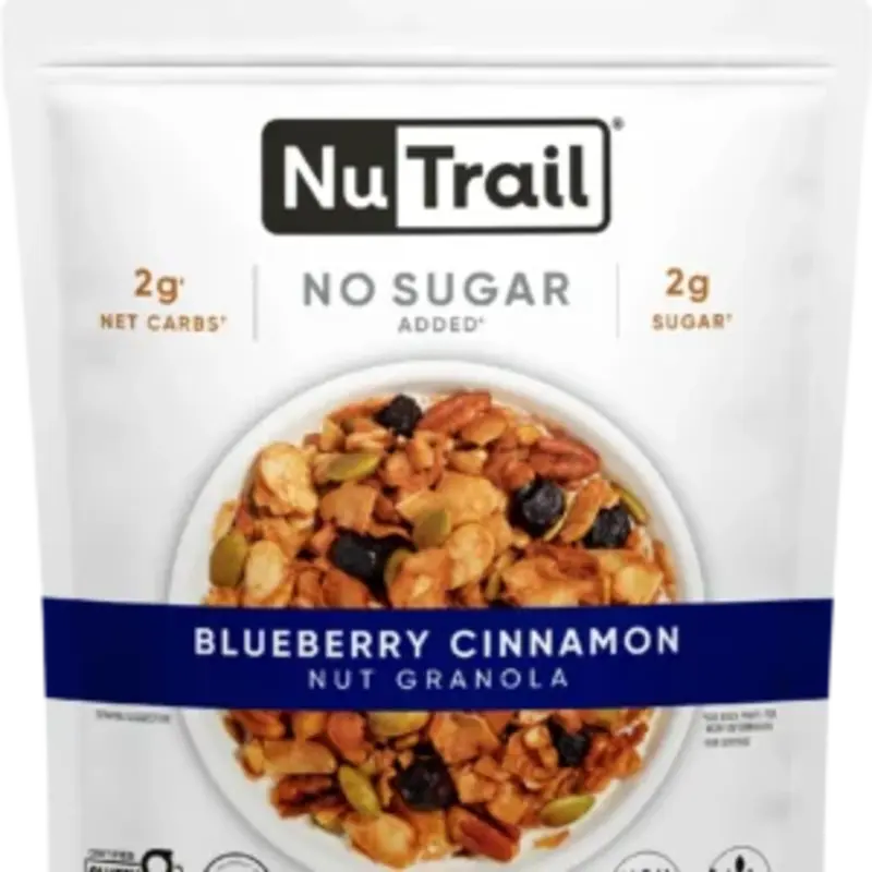 Blueberry Cinnamon - Granola de nueces sin azúcar añadida. NuTrail