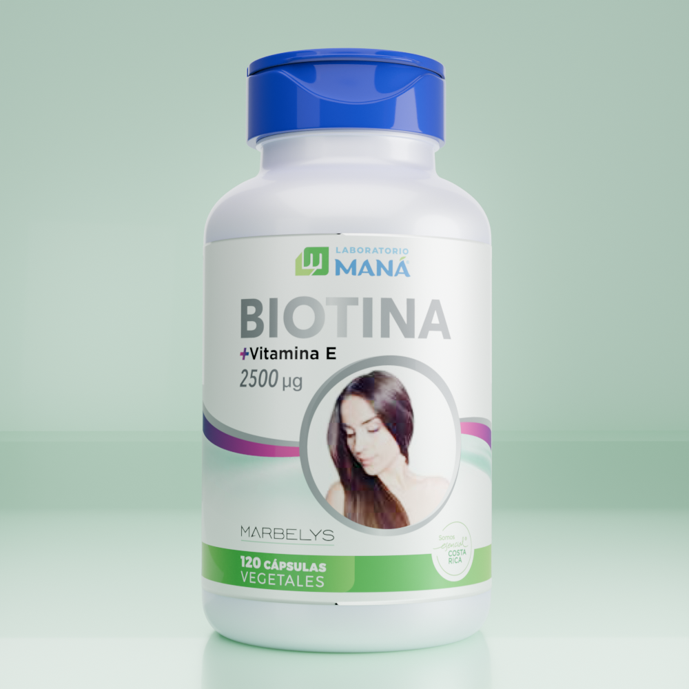 Biotina + Vitamina E 120 Capsulas El Maná