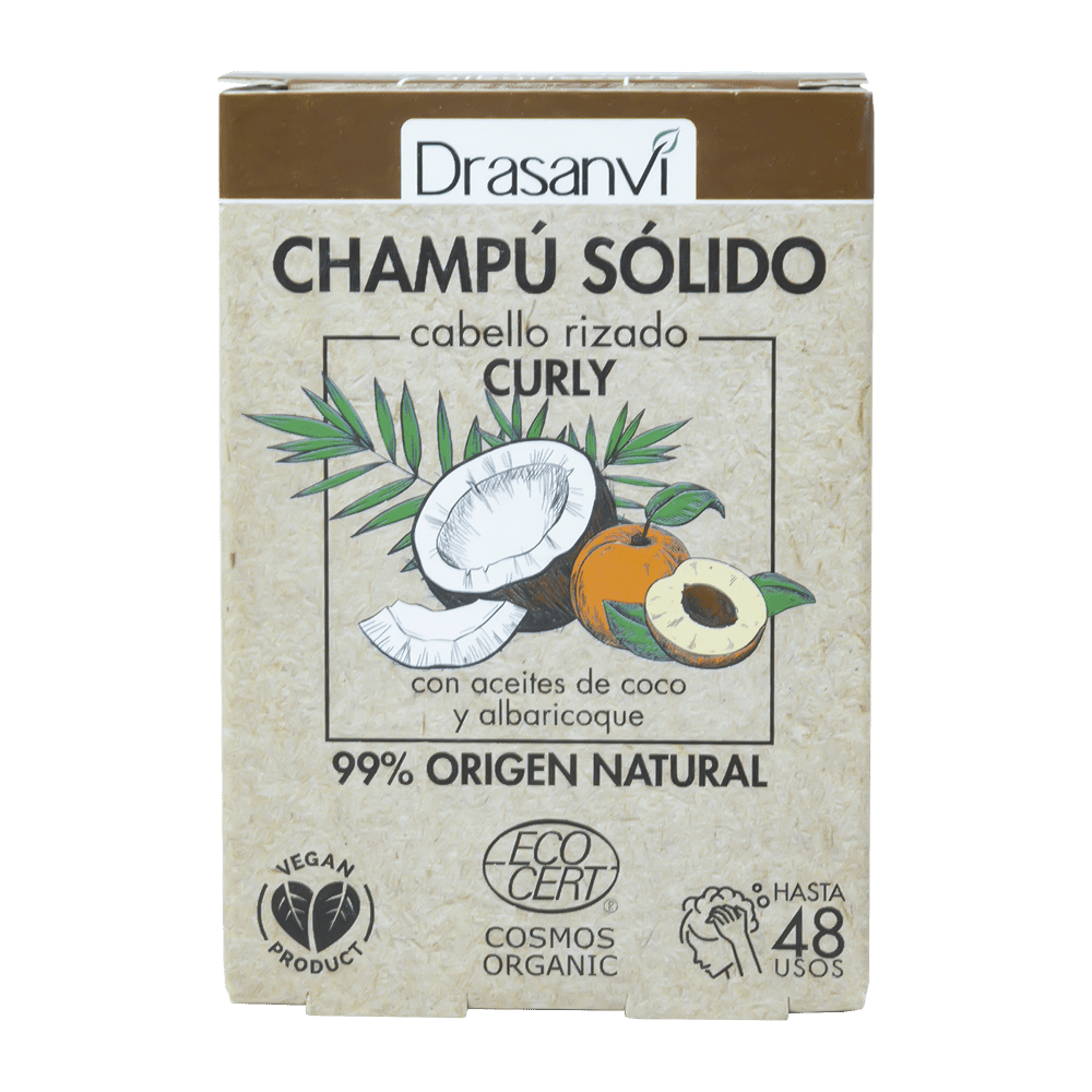 Champú Sólido Cabello Rizado Cosmos Organic Bio 80gr. Drasanví