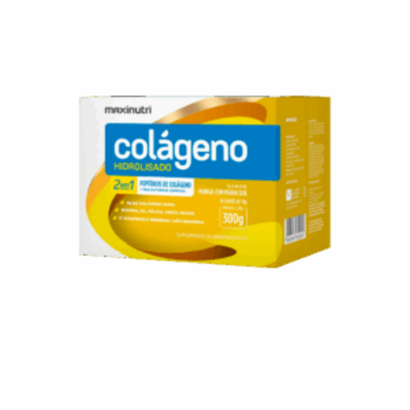 Colágeno Hidrolizado sabor maracuyá 30 sobres Maxinutri