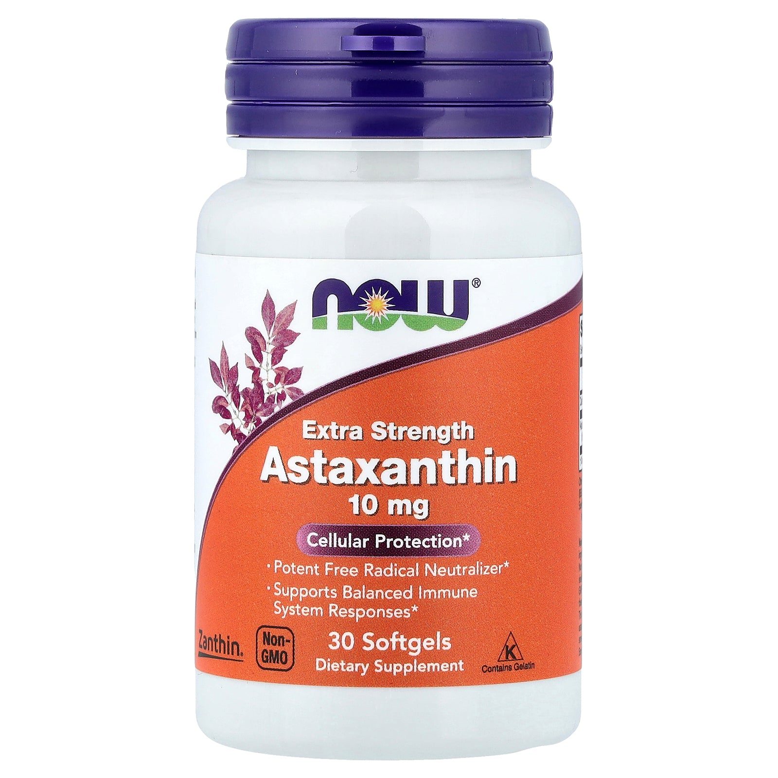 Astaxantina Extra Strength 10mg 30 Softgels - NOW Foods