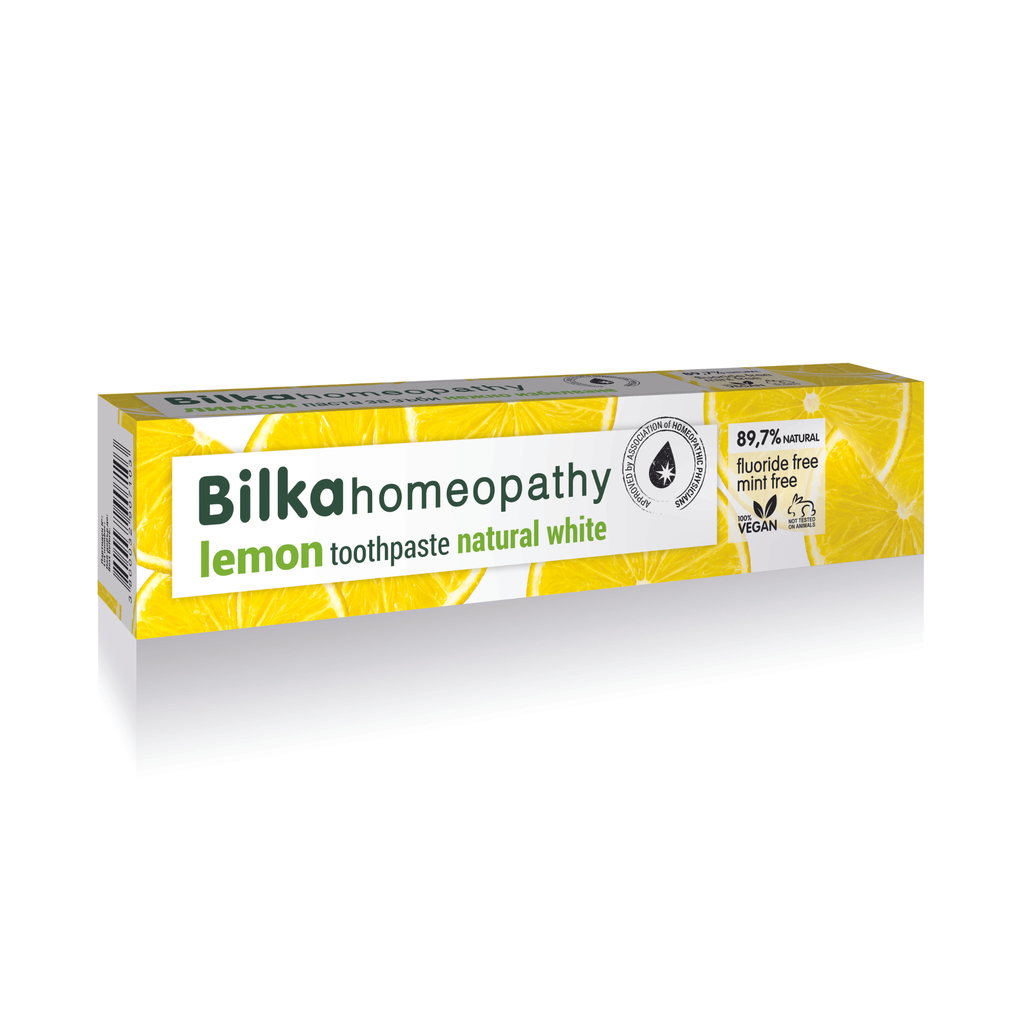 Crema Dental de Limon con Efecto Blanqueador, Sin Fluor 75ml - Bilka Homeopathy