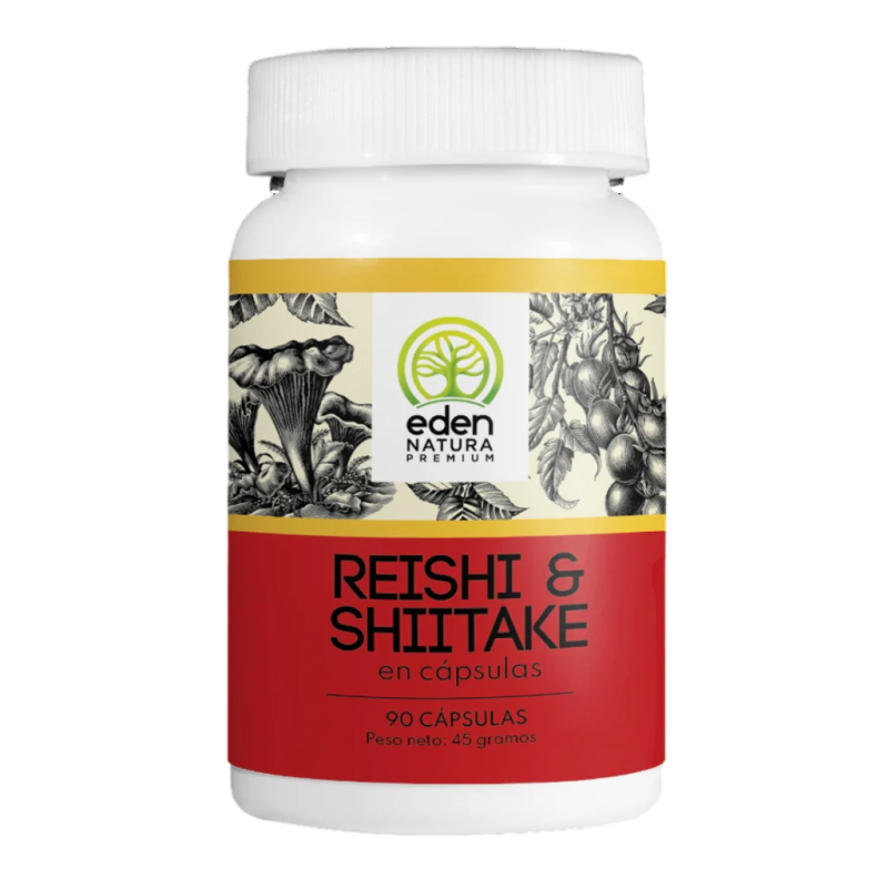 Reishi & Shiitake 90 Cápsulas - Eden Natura Premium