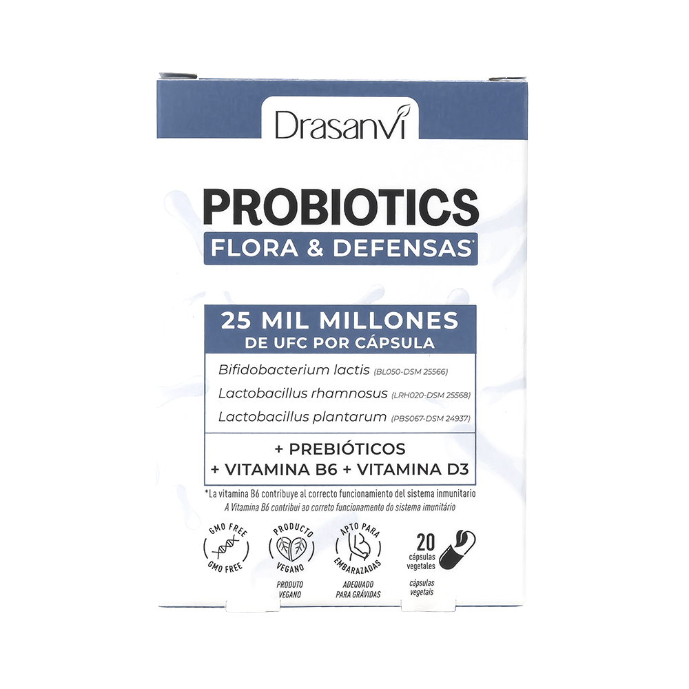 Probioticos Flora & Defensas 20 Capsulas Drasanvi