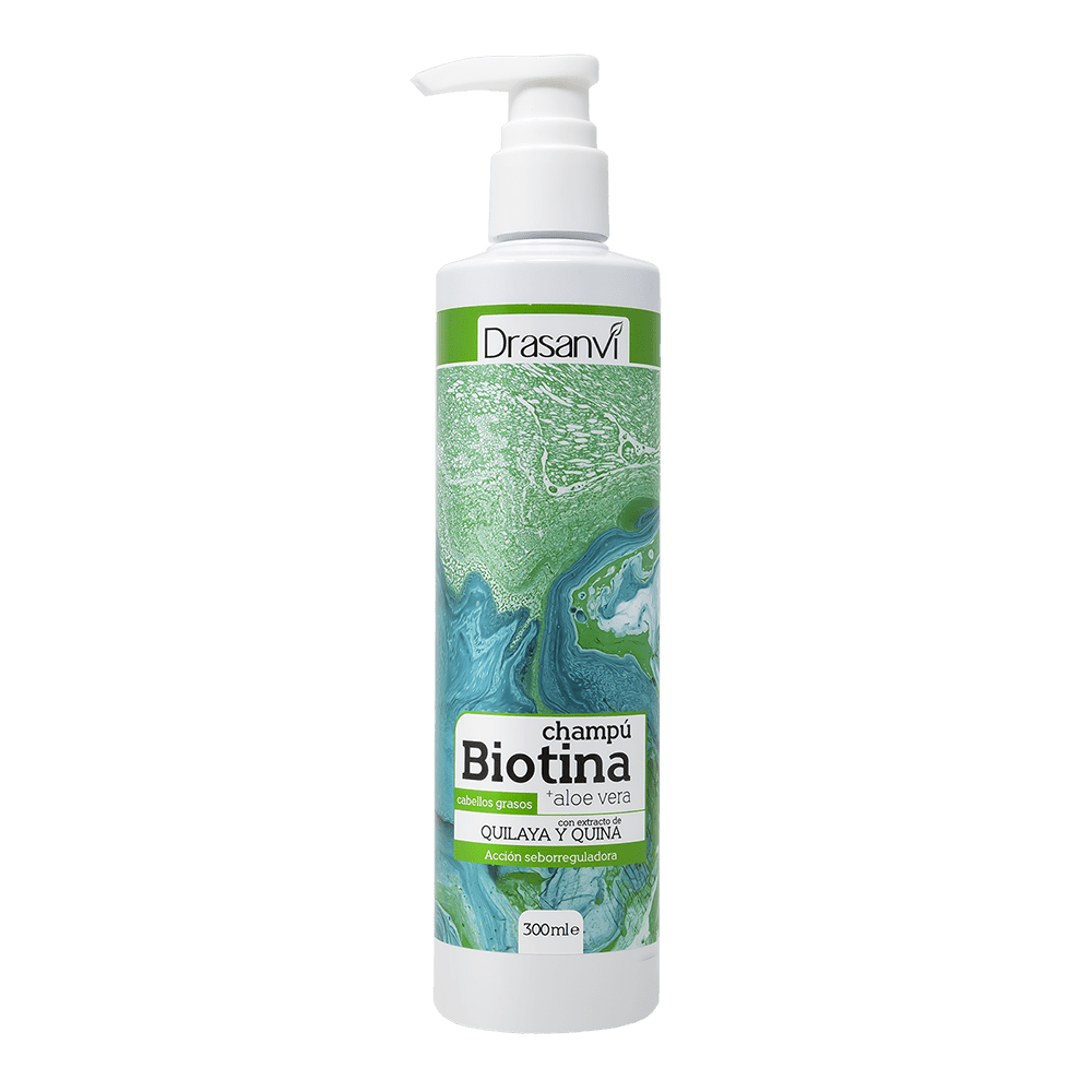 Champú Biotina y Aloe Vera Cabello Graso 1L Drasanvi