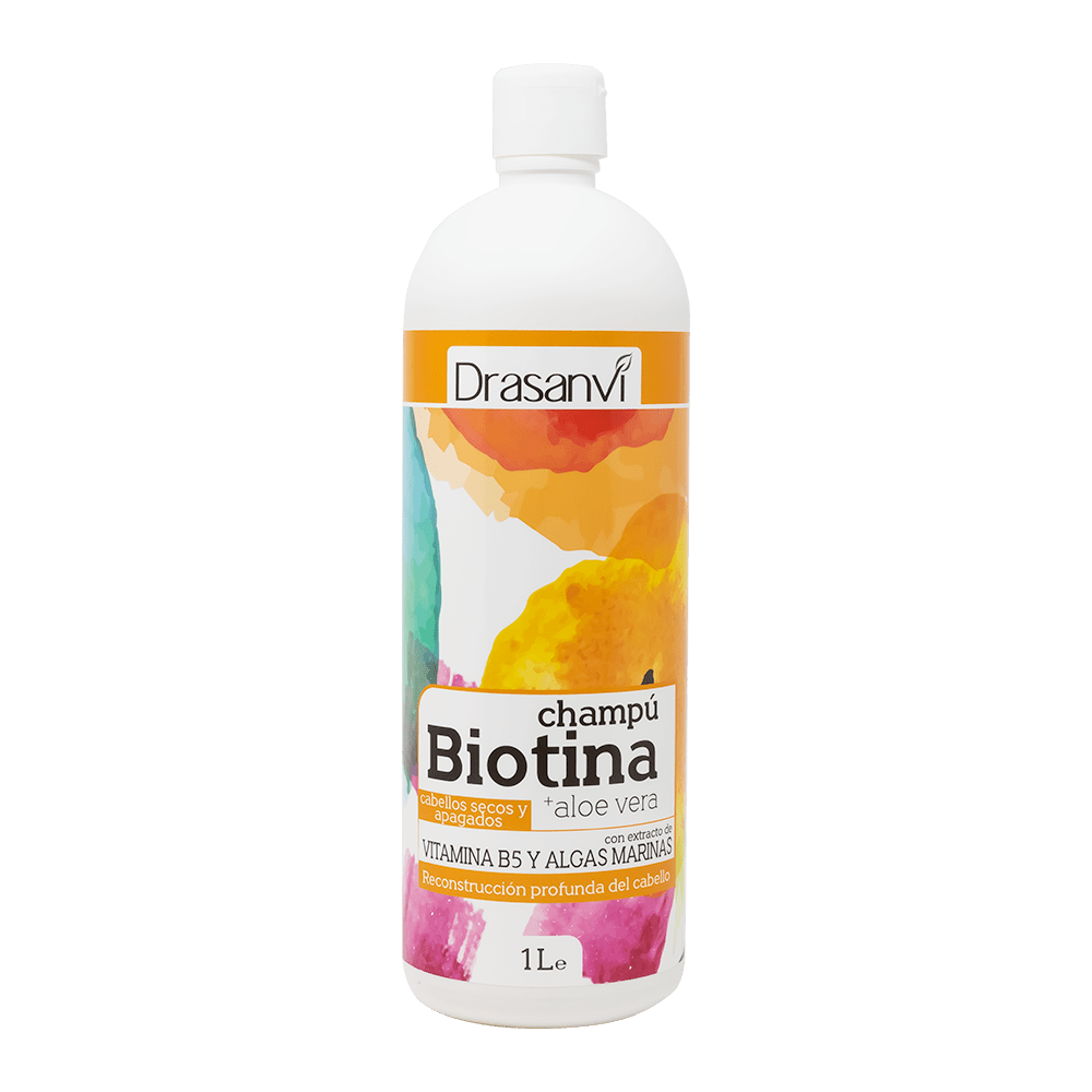 Champú Biotina y Aloe Vera Cabello Seco y Apagado Drasanvi