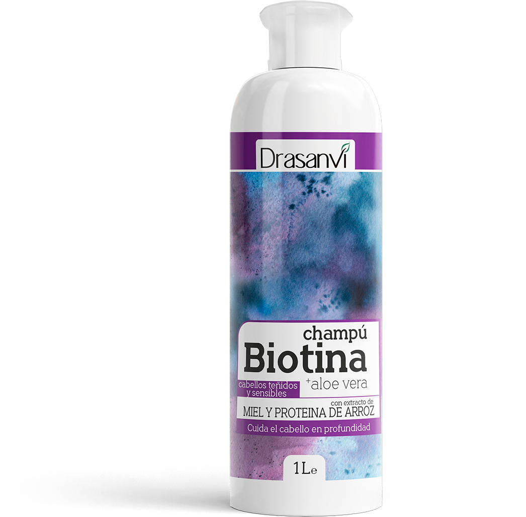 Champú Biotina y Aloe Vera Cabello Teñido y Sensible Drasanvi