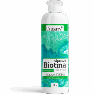 Champú Biotina y Aloe Vera Cabello Graso 1L Drasanvi