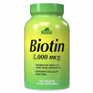 Biotin 5000mcg 100 Tabletas Alfa vitamins