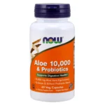 Aloe 10,000 & probióticos NOW