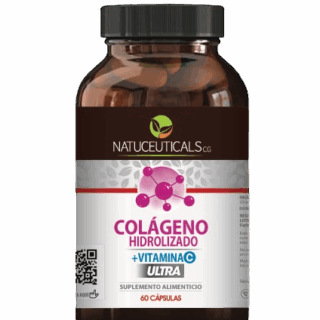 Colágeno Hidrolizado +Vitamina C 60 cápsulas. Natuceuticals