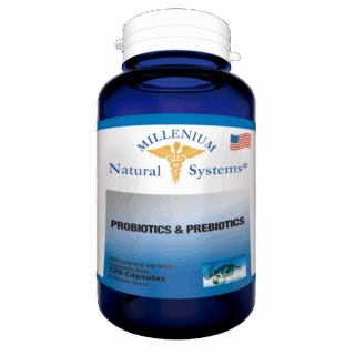 Probiotics y Prebiotics 120 cápsulas. Millenium