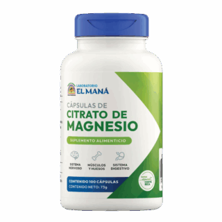 Cápsulas de Citrato de Magnesio El Maná