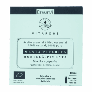 Aceite Esencial Menta Piperita Bio 10 ml Vitaroms. Drasanvi
