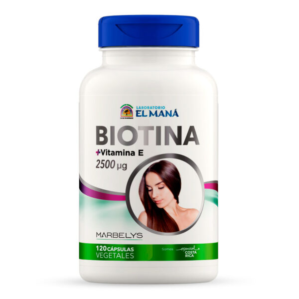 Biotina + Vitamina E 120 cápsulas. El Maná