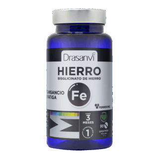 Bisglicinato de Hierro 90 Comprimidos. Drasanvi