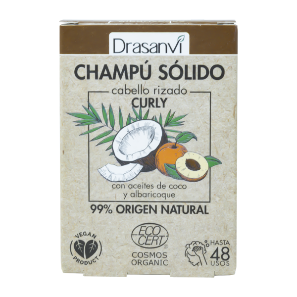 Champú Sólido Cabello Rizado Cosmos Organic Bio 80gr. Drasanvi