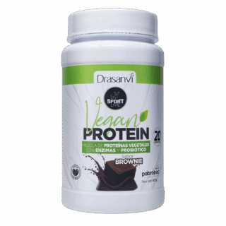 Proteína Vegana Brownie 600 g Sport Live. Drasanvi