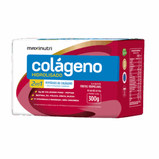 Colágeno Hidrolizado polvo sabor frutos rojos Maxinutri